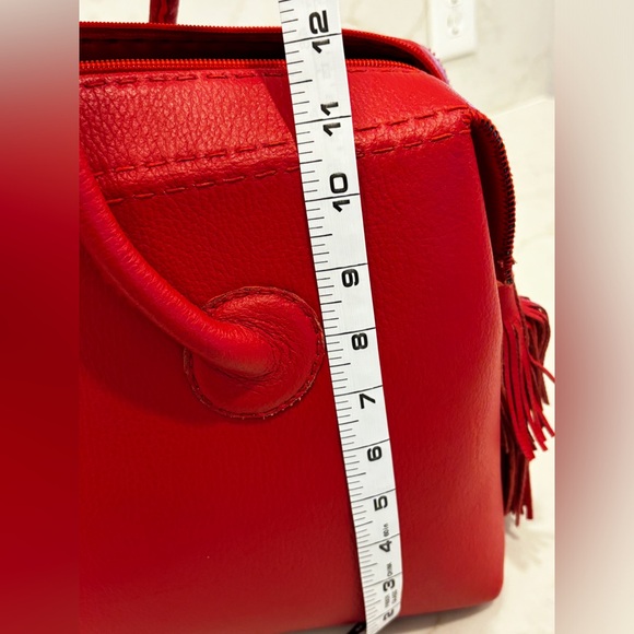 Custom, handmade red leather bag from Morocco - Picture 11 of 12